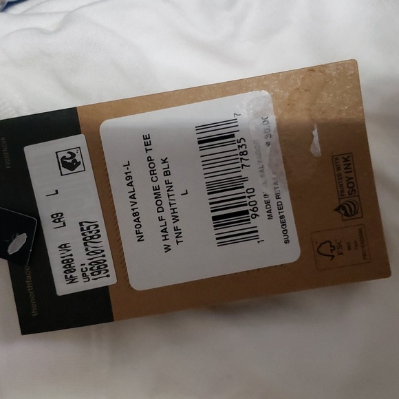 Nwt The North Face Womens Crop  Tee Shirt White - Picture 8 of 9